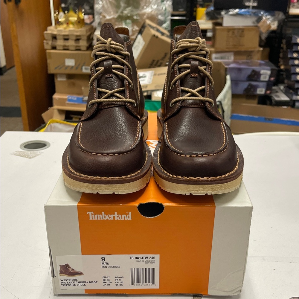 Timberland Men's Dark Brown Leather Boots